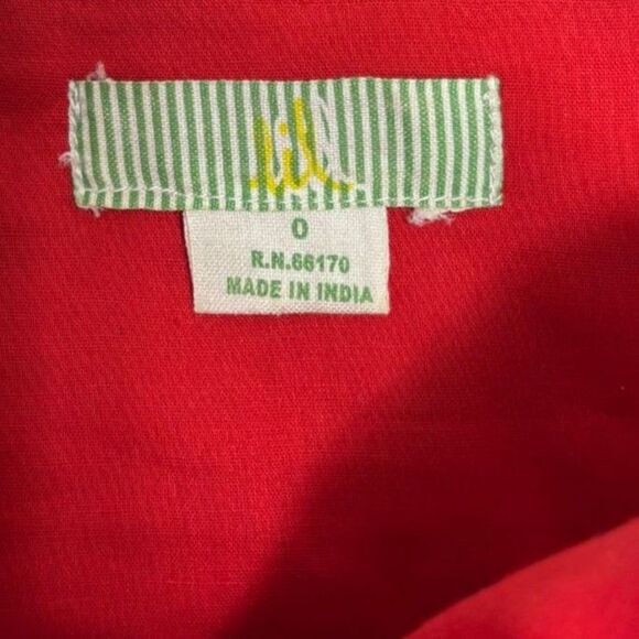 Anthropologie Lil Blazing Rays Red Striped Wrap Dress Sz 0 Classic Retro Preppy - Picture 7 of 9